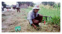 Demining on Route 4